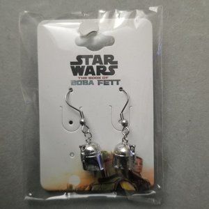 Star Wars Boba Fett Helmet Earrings